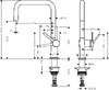 Hansgrohe TALIS M54 змiшувач для кухнi 220, одноважiльний, Eco, 1jet, хром - 72844000