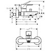 Hansgrohe REBRIS S змішувач для ванни - 72440000