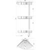 Поличка кутова Topaz 4115-3