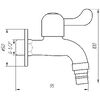 Quality Professional Кран кульовий для поливу Q PROFESSIONAL 1/2? NV-QP3003 SUS304 нержавійка
