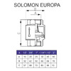 Клапан зворотного ходу води Solomon 1 1/4? EUROPA 6026 лат. шток