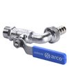 Кран Arco кульовий для поливу 1/2? 0413 NANO AntiLime довга ручка