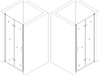Душові двері POPRAD 90TB BRAVO (1уп.)