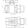 Кран кульовий прямий з американкою Arco 1 1/4? SENA 154106