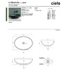 Cielo Умивальник Bacinelle ECO 62 (BAECO) Glossy White