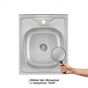 Кухонна мийка Lidz 5060 Satin 0,6 мм (LIDZ506006SAT)