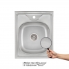 Кухонна мийка Lidz 5060 Decor 0,6 мм (LIDZ506006DEC)