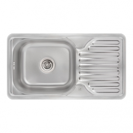 Кухонна мийка Lidz 7642 Micro Decor 0,8 мм (LIDZ764208MICDEC)
