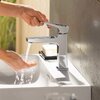 Змішувач для умивальника Hansgrohe Metropol 100 із донним клапаном push-open, чорний матовий (32500670)