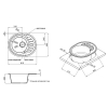 Кухонна мийка Lidz 620x500/200 GRA-09 (LIDZGRA09615500200)