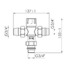 Змішувач термостатичний SD Forte 3/4" SF010W20