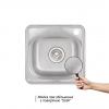 Кухонна мийка Lidz 3838 Satin 0,6 мм (LIDZ3838POL06)