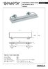 Bemeta Поличка скляна 104102202 Omega : з відкидним бортиком 300x55x130 mm Чехія