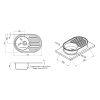 Кухонна мийка Qtap 7750 Micro Decor 0,8 мм (QT7750MICDEC08)