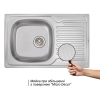 Кухонна мийка Qtap 7850 Micro Decor 0,8 мм (QT7850MICDEC08)