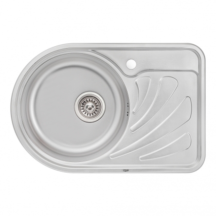 Кухонна мийка Qtap 6744L Micro Decor 0,8 мм (QT6744LMICDEC08)