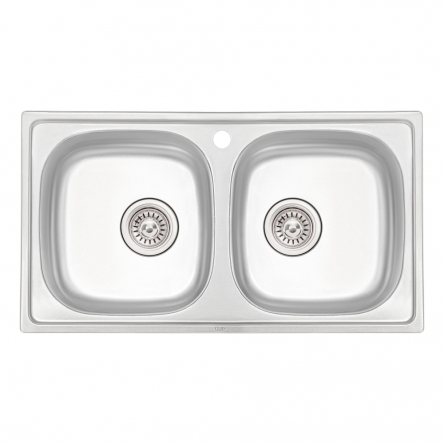 Кухонна мийка Qtap 7843-B Micro Decor 0,8 мм (QT7843BMICDEC08)