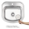 Кухонна мийка Lidz 4749 Micro Decor 0,8 мм (LIDZ4749MICDEC)