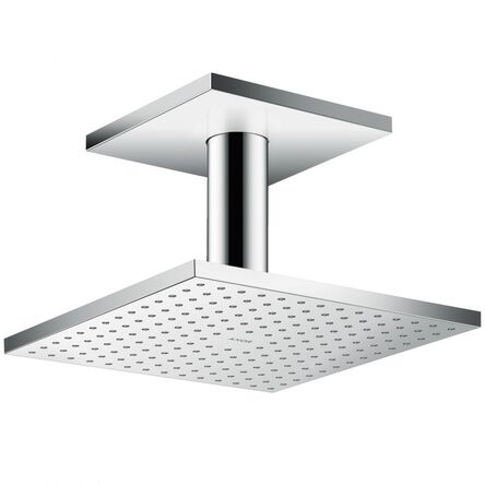 Верхній душ AXOR Showersolutions 240х240 2jet держатель зі стелі, хром (35312000)