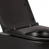 Унітаз підвісний Qtap Robin безобідковий з сидінням Slim Soft-close QT13332141ERMB