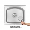 Кухонна мийка Qtap 4842 Micro Decor 0,8 мм (QT4842MICDEC08)