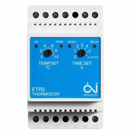 Oj Electronics Терморегулятор ETR2-1550 для систем антиобледеніння та сніготанення на невеликих об'єктах з можливістю підключення 2-х датчиків