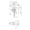 Змішувач для раковини Qtap Lipno 1023101G - QTLIPNO1023101G