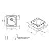Кухонна мийка Qtap 5047 0,8 мм Micro Decor (QT5047MICDEC08) - QT5047MICDEC08