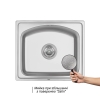 Кухонна мийка Qtap 4842 Satin 0,8 мм (QT4842SAT08)