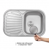 Кухонна мийка Qtap 7448 Satin 0,8 мм (QT7448SAT08)