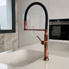 Змішувач для кухні Ramon Soler KITCHEN з гнучким висувним шлангом, мідь (386801MACU38E304205)