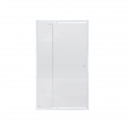 Душові двері в нішу Qtap Pisces WHI201-11.CP5 100-110x185 см, скло Pattern 5 мм - PISWHI20111CP5