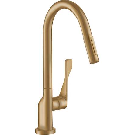 Змішувач для кухні Axor Citterio 250 2jet з витяжним виливом, Brushed Bronze (39835140)