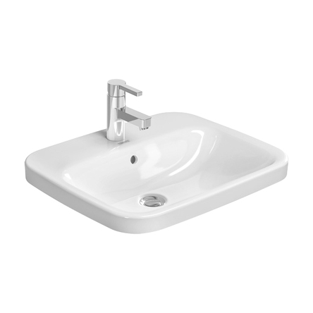 Duravit DURASTYLE раковина 56*45,5см, вбудована, з переливом, з 1м відп. під змішувач - 0374560000