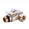 Quality Professional Кран кульовий кутовий з американкою Q PROFESSIONAL QP004 PN40 1/2? антипротікання, Білий метелик