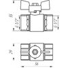 Quality Professional Кран кульовий прямий Q PROFESSIONAL 1/2? ВВ ЖБ PN40 QP151