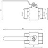 Quality Professional Кран кульовий прямий Q PROFESSIONAL 1 1/4? ВВ КР PN40 QP151