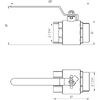 Quality Professional Кран кульовий прямий Q PROFESSIONAL 1 1/4? ЗВ КР PN40 QP152