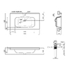 Раковина Qtap Albatross 5H 900х500х210 White з донним клапаном QT01115090HW - QT01115090HW