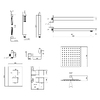Термостатична душова система прихованого монтажу Qtap Aqauarius 65T103NGC - QTAQA65T103NGC