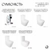 Qtap GB комплект арматури для бачка унітазу з подвійною круглою кнопкою змиву 4,8 см та клапаном нижньої подачі води, 3/6L CHR