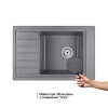 Кухонна мийка Qtap CS 7751 Grey (QTCS7751GRE) - QTCS7751GRE