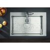 Кухонна мийка Hansgrohe S711-F660 на стільницю 1х35, 760х500 мм, Stainless Steel (43302800)