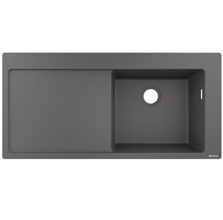 Кухонна мийка Hansgrohe S514-F450 1050х510 поличка зліва, Stonegrey (43314290)