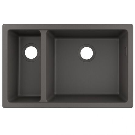 Мийка кухонна Hansgrohe S51 S510-U635 під стільницю 180/450, Stonegrey (43433290)
