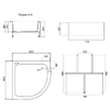 Душовий піддон Lidz KAPIELKA ST80x80x26 з панеллю