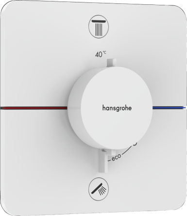 Hansgrohe SHOWER SELECT COMFORT Q термостат для 2х потребителей, СМ, цвет белый  матовый - 15583700