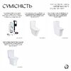 Qtap HY1(Presto)  комплект арматури для бачка унітазу з подвійною круглою кнопкою змиву 4,8 см та клапаном нижньої подачі води, 3/6L CHR