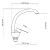 Змішувач для кухні Lidz Tani 008F (k40) LDTAN008FCRM44971 Chrome