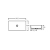 Раковина-чаша Qtap Tern 600x400x110 White з донним клапаном QT17112174W